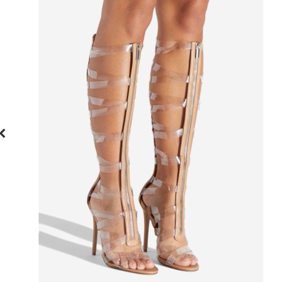 NEW)IN/BOX KIERSTIN Clear Gladiator Sandal - Picture 4 of 6